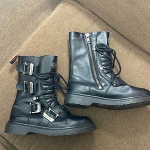 Demonia Defiant - 306 Men’s Combat Boot, Black, Size 10